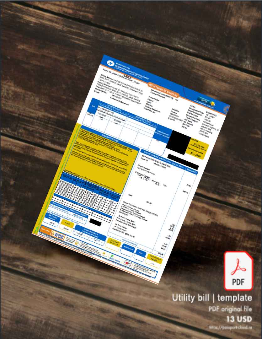 Utility bill | Albanian Power | Albania